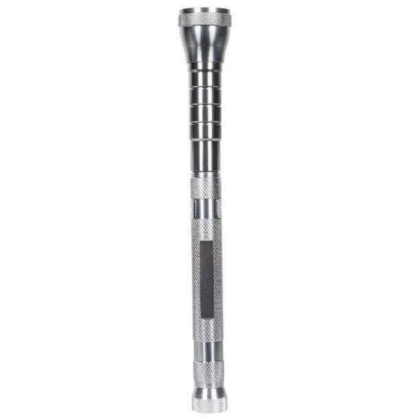  Telescopic COB torch Srebrna