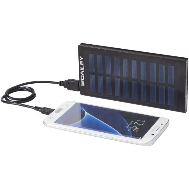 Stellar prijenosna baterija sa solarnim punjenjem, 8 000 mAh Crna