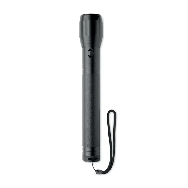 ENTO Large aluminium LED flashlight Black