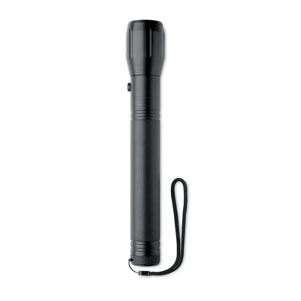 ENTO Large aluminium LED flashlight Black