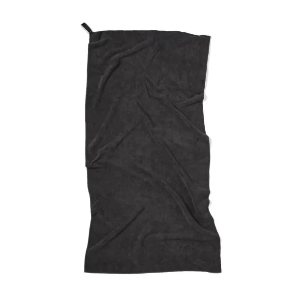  VINGA RPET active dry towel 140x70 - Vinga black 