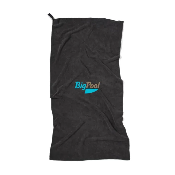  VINGA RPET active dry towel 140x70 - Vinga Crna