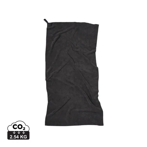  VINGA RPET active dry towel 140x70 - Vinga black 