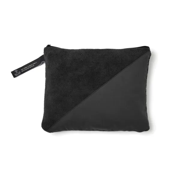  VINGA RPET active dry towel 140x70 - Vinga black 