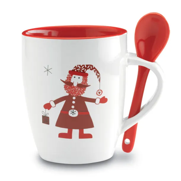 CLAUS Mug with spoon Multicolour