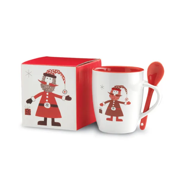 CLAUS Mug with spoon Multicolour