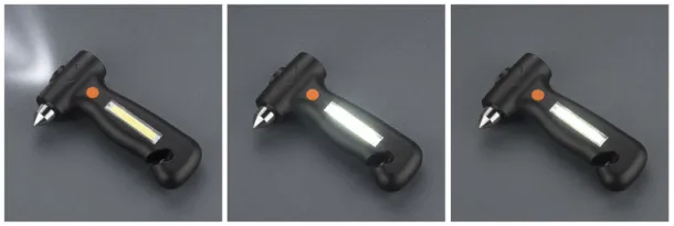 RECHARGE COB flashlight Black