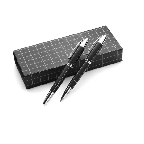  Writing set, ball pen and roller ball pen black