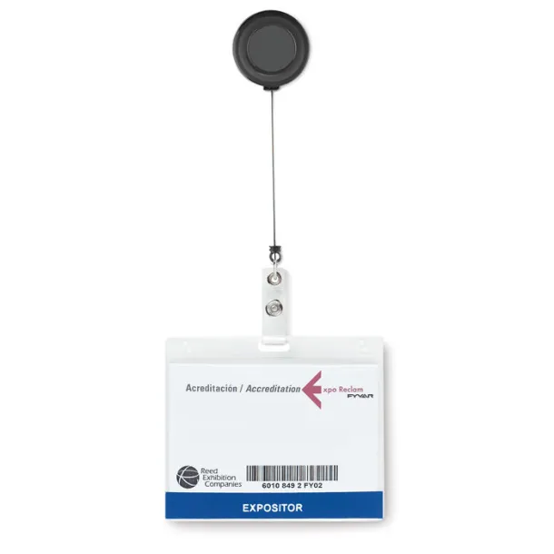 LADES Badge holder transparent grey