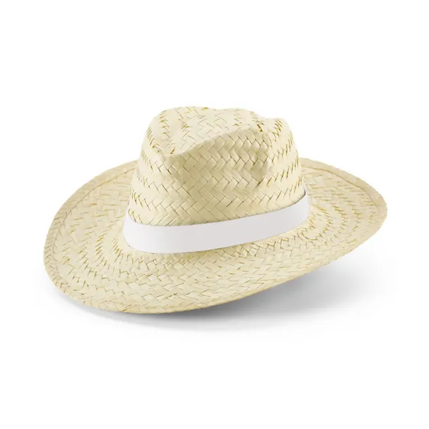 EDWARD RIB Natural straw hat