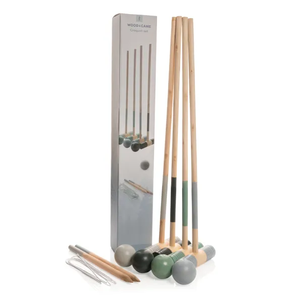  Wooden croquet set - XD Collection Brown 