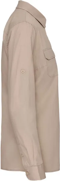  LADIES' LONG SLEEVED SAFARI SHIRT - Kariban Beige