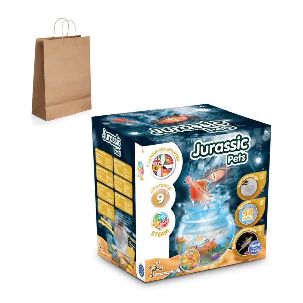 Jurassic Pets Kit II Educational game supplied with a kraft paper gift bag (115 g/m²)