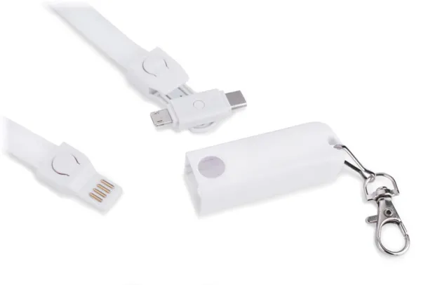 CONVEE Lanyard USB cable 3 in 1 White