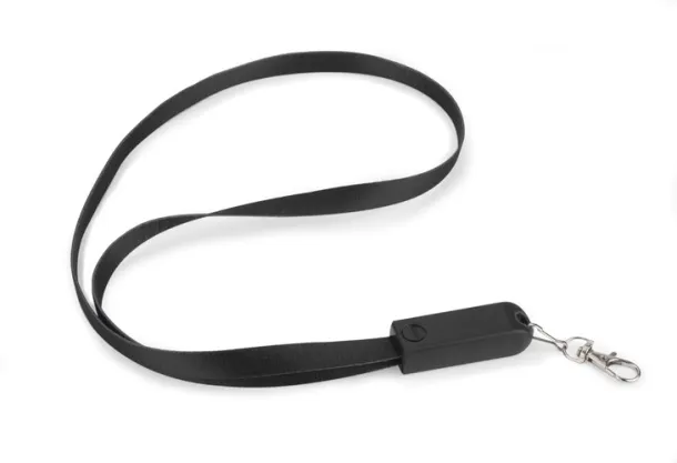 CONVEE Lanyard USB cable 3 in 1 Black