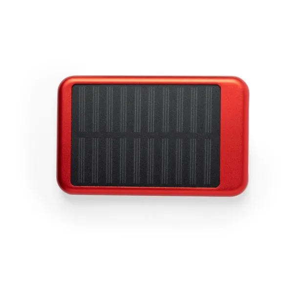  Power bank 4000 mAh, solar charger red