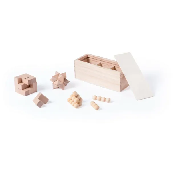  Wooden skill games set, 3 pcs wood