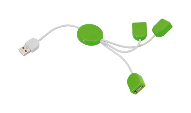 POD USB hub Limeta zelena Bijela