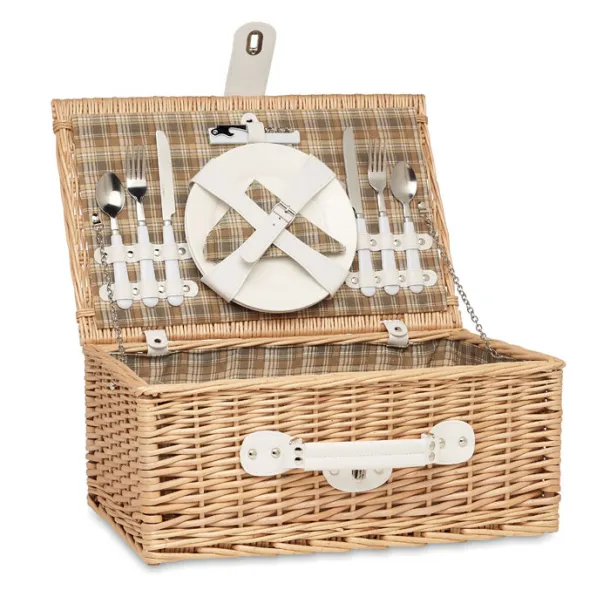 MIMBRE Wicker picnic basket 2 people Wood