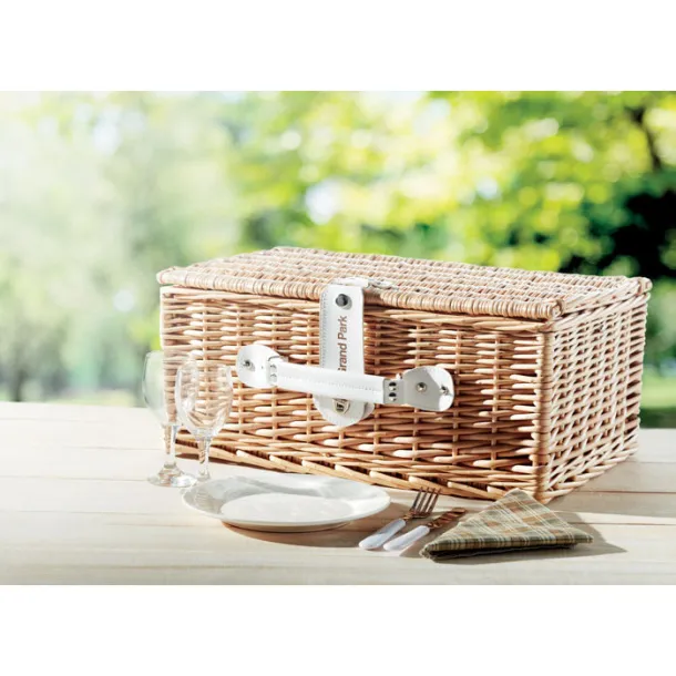 MIMBRE Wicker picnic basket 2 people Wood