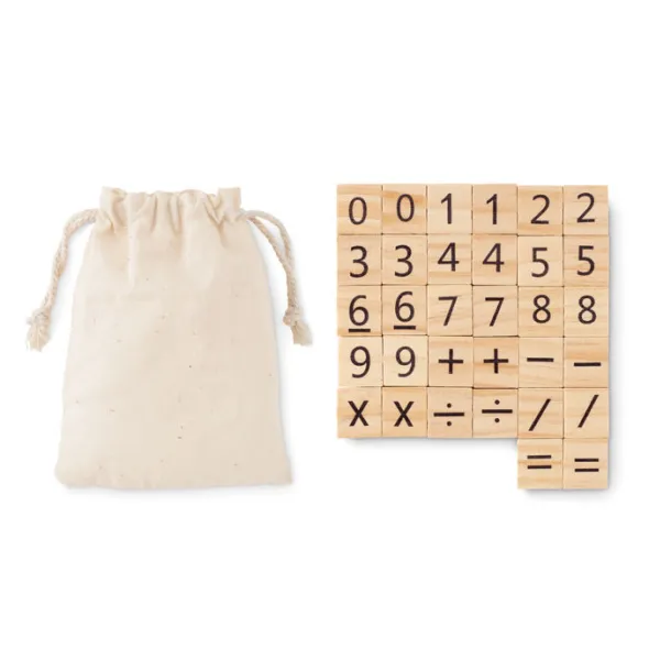 EDUCOUNT Wood educational counting game Beige