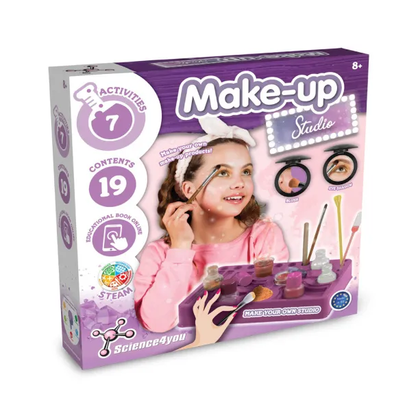 Makeup Studio Kit III Edukativna igra isporučuje se s poklon vrećicom od kraft papira (100 g/m²) Bijela