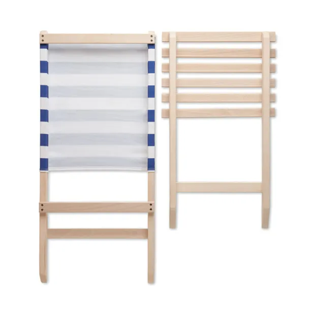 MARINERO Foldable wooden beach chair White White