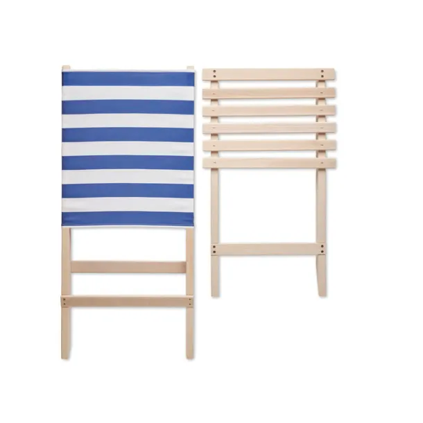 MARINERO Foldable wooden beach chair White White