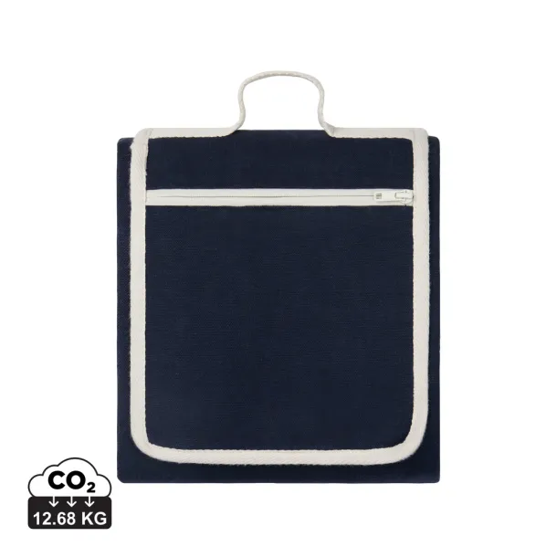  VINGA Volonne AWARE™ recycled canvas picnic blanket - Vinga blue 11-0606 TPG