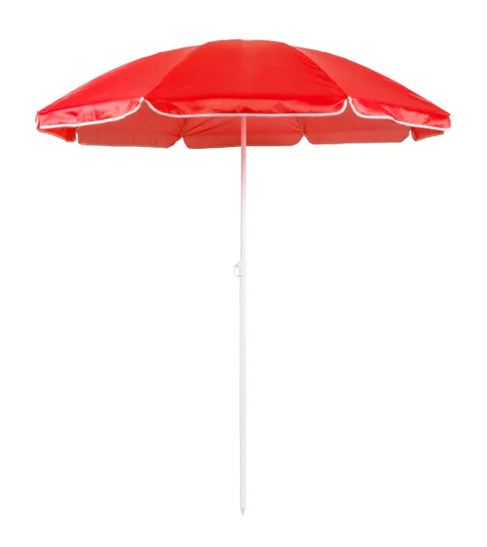 Givon beach umbrella Red White