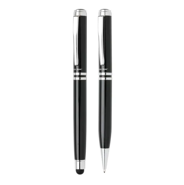  Swiss Peak executive pen set - Swiss Peak Black Silver