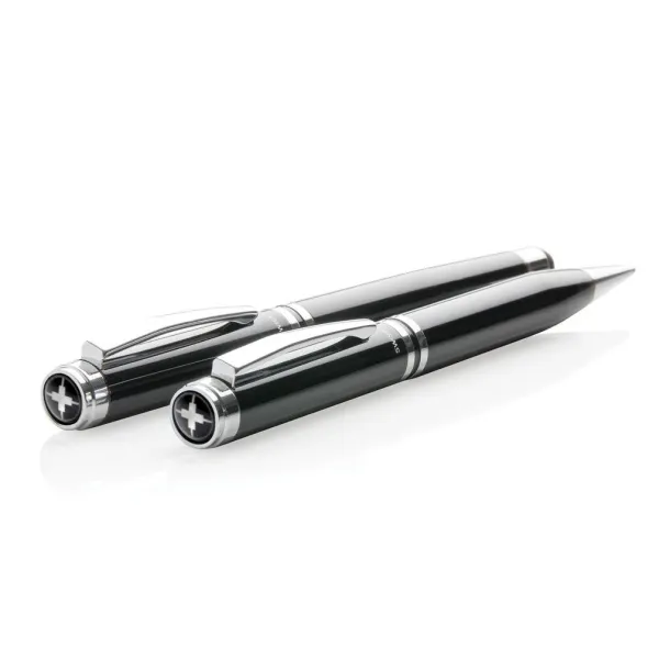  Swiss Peak executive pen set - Swiss Peak Black Silver