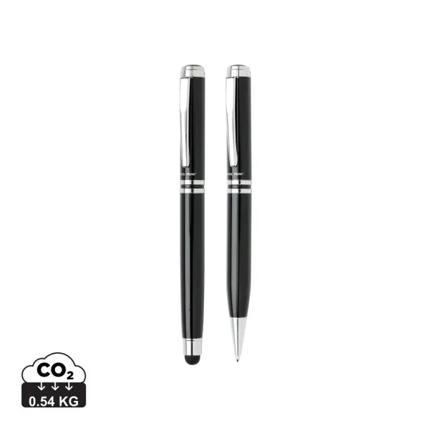  Swiss Peak executive pen set - Swiss Peak Black Silver