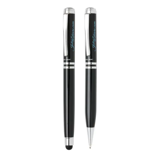  Swiss Peak executive pen set - Swiss Peak Black Silver