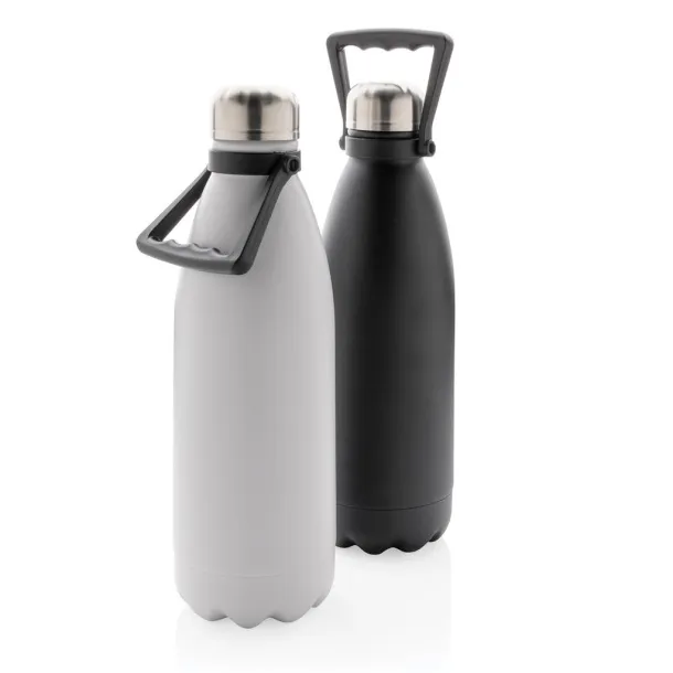  RCS Recycled stainless steel large vacuum bottle 1.5L - XD Collection Black 