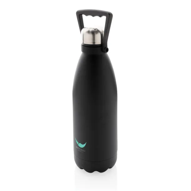  RCS Recycled stainless steel large vacuum bottle 1.5L - XD Collection Black 