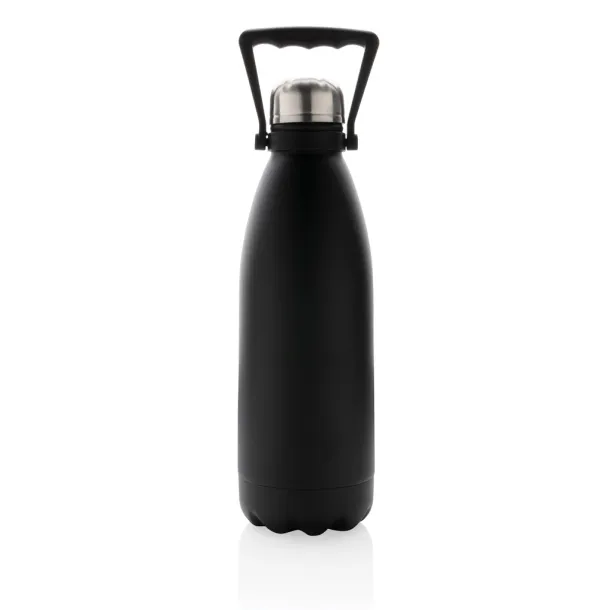  RCS Recycled stainless steel large vacuum bottle 1.5L - XD Collection Black 