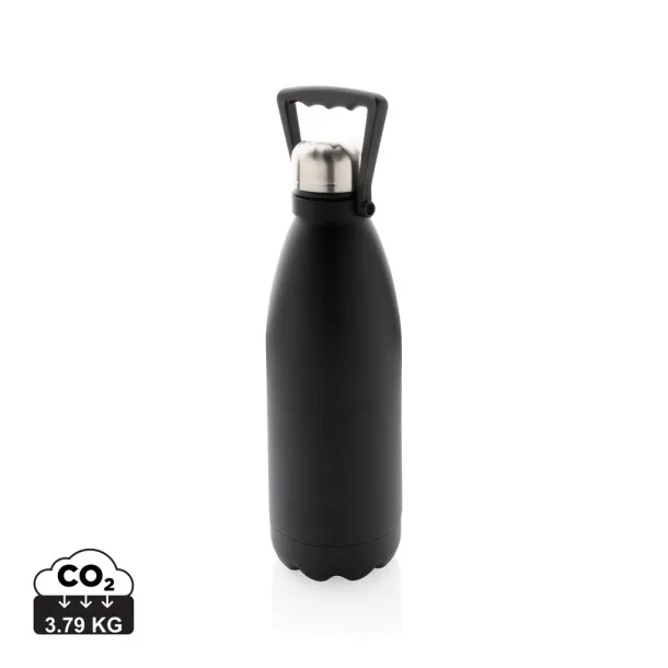  RCS Recycled stainless steel large vacuum bottle 1.5L - XD Collection Black 