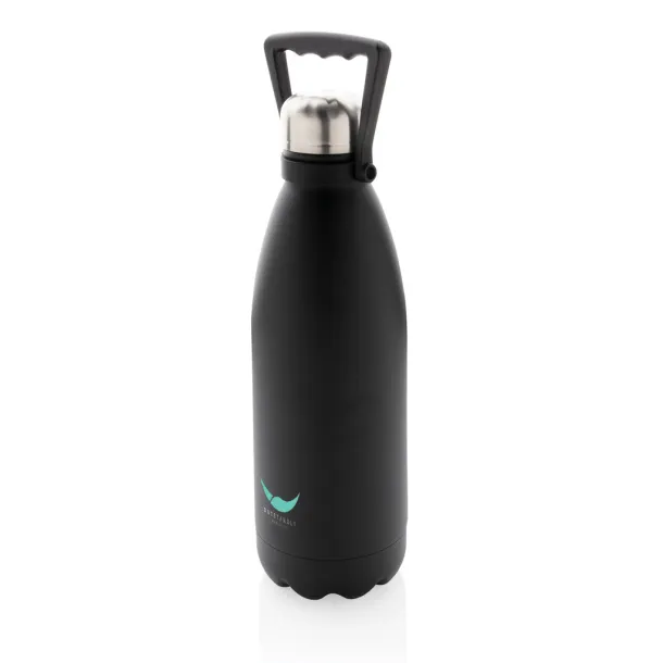  RCS Recycled stainless steel large vacuum bottle 1.5L - XD Collection Black 