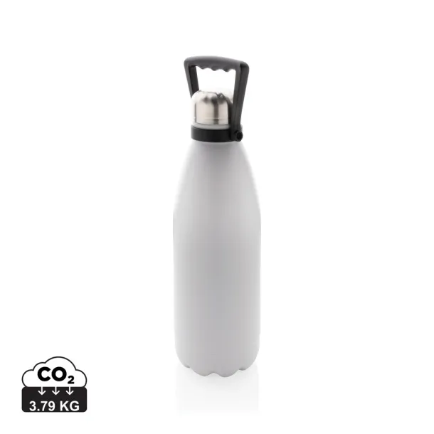  RCS Recycled stainless steel large vacuum bottle 1.5L - XD Collection White 