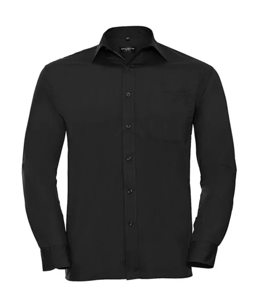  Poplin Shirt LS - Russell Collection Black