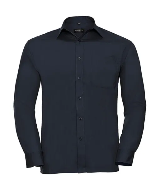  Poplin Shirt LS - Russell Collection French Navy