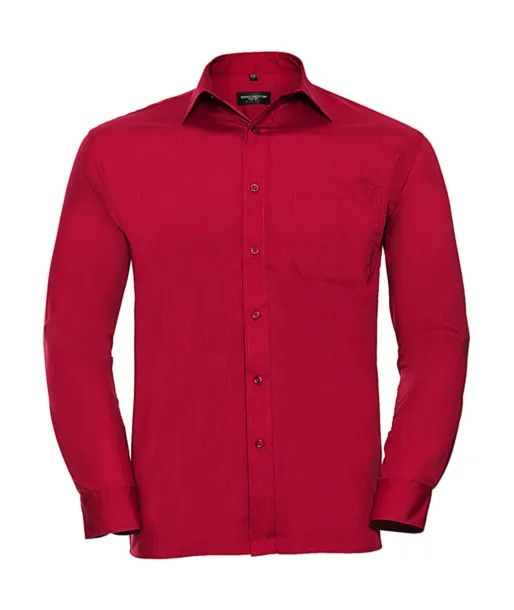  Muška poplin košulja - Russell Collection Classic Red