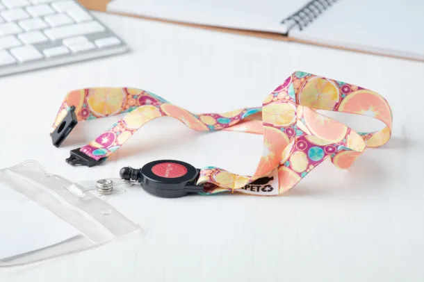 Subyard YoYo A Safe RPET custom sublimation lanyard White