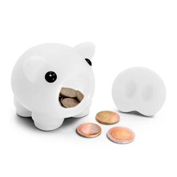  Piggy bank white