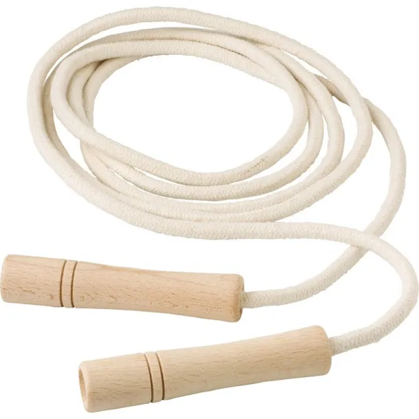  Skipping rope with wooden handles neutral