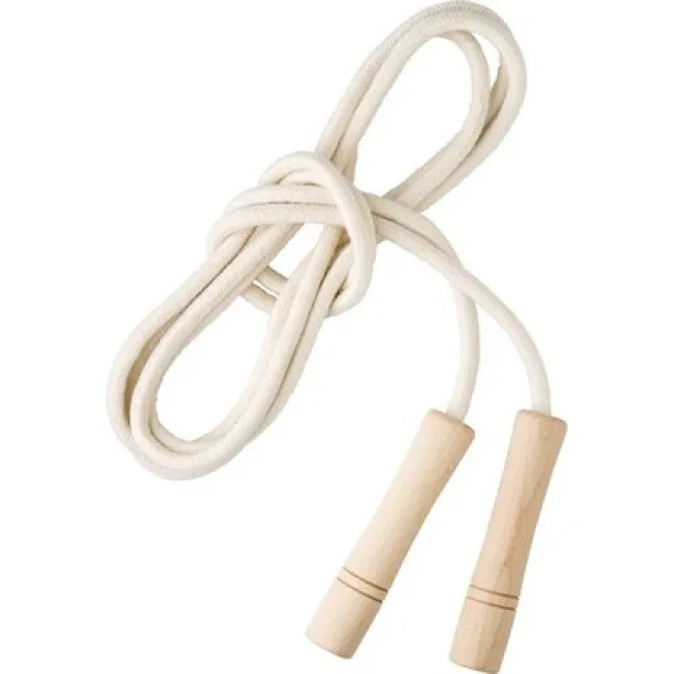  Skipping rope with wooden handles neutral