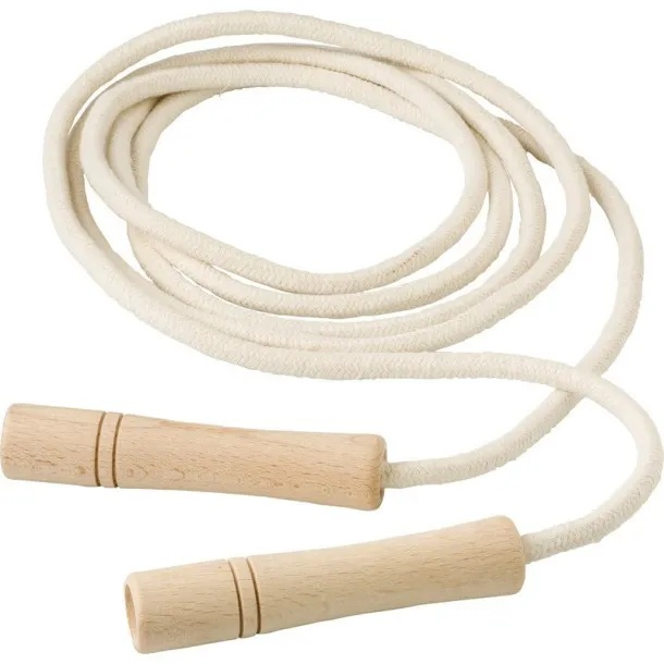  Skipping rope with wooden handles neutral