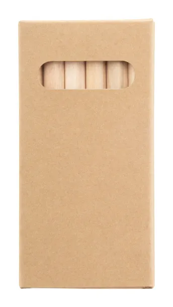 Penxil 6 Eco custom 6 pc pencil set Natural