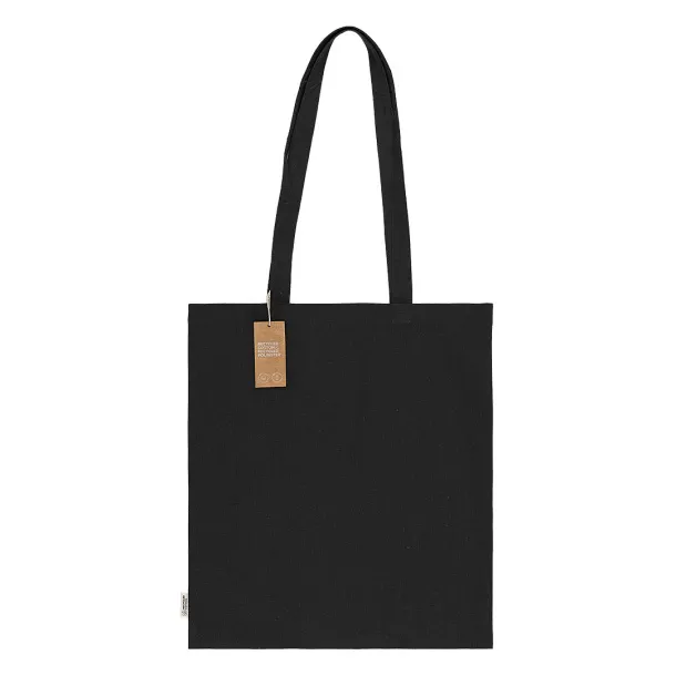 NATURELLA RECYCLE 120 Recycled cotton bag, 120 g/m2 Black